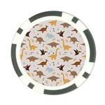 Seamless Dino Pattern Poker Chip Card Guard