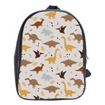 Seamless Dino Pattern School Bag (Large)