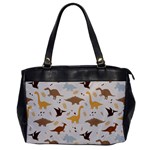 Seamless Dino Pattern Oversize Office Handbag