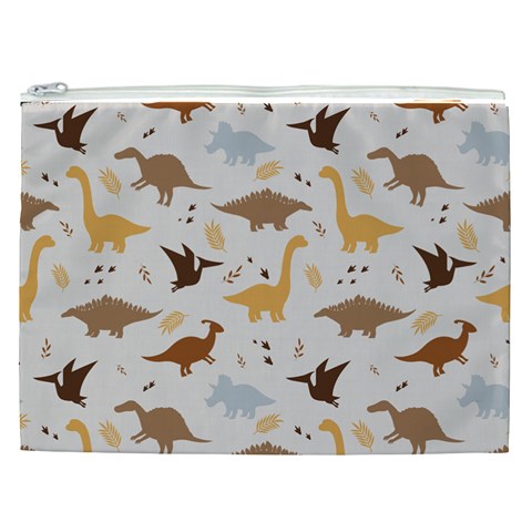 Seamless Dino Pattern Cosmetic Bag (XXL) from ArtsNow.com Front