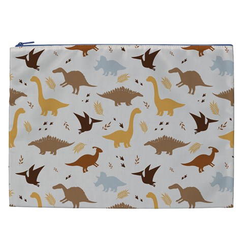 Seamless Dino Pattern Cosmetic Bag (XXL) from ArtsNow.com Front