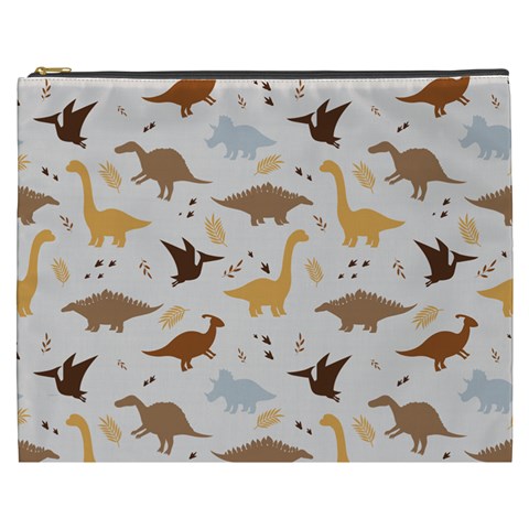 Seamless Dino Pattern Cosmetic Bag (XXXL) from ArtsNow.com Front