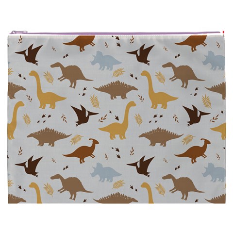 Seamless Dino Pattern Cosmetic Bag (XXXL) from ArtsNow.com Front