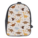 Seamless Dino Pattern School Bag (XL)