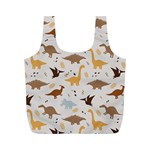 Seamless Dino Pattern Full Print Recycle Bag (M)