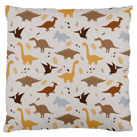 Seamless Dino Pattern Standard Premium Plush Fleece Cushion Case (One Side) from ArtsNow.com Front