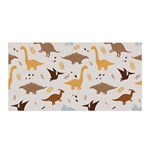 Seamless Dino Pattern Satin Wrap 35  x 70 