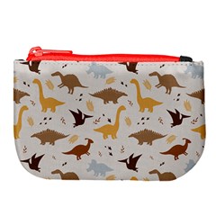 Seamless Dino Pattern Large Coin Purse from ArtsNow.com Front