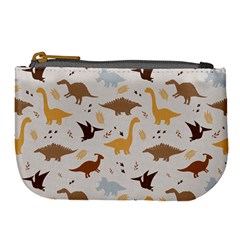 Seamless Dino Pattern Large Coin Purse from ArtsNow.com Front