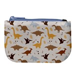 Seamless Dino Pattern Large Coin Purse