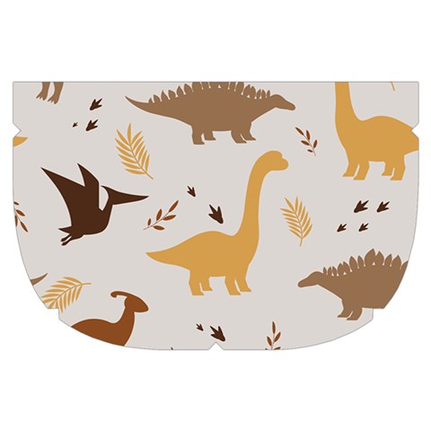 Seamless Dino Pattern Make Up Case (Small) from ArtsNow.com Side Left