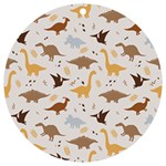 Seamless Dino Pattern UV Print Acrylic Ornament Round