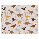 Seamless Dino Pattern Premium Plush Fleece Blanket (Medium)