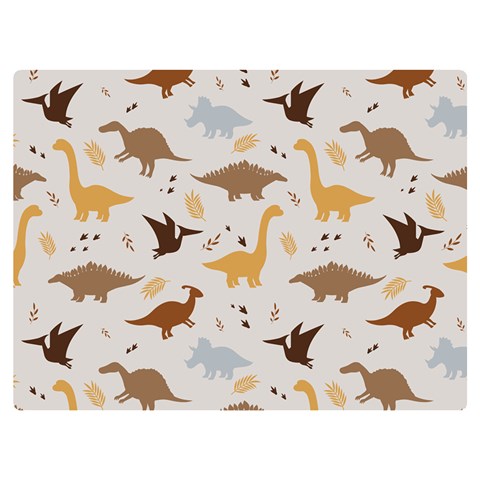 Seamless Dino Pattern Two Sides Premium Plush Fleece Blanket (Baby Size) from ArtsNow.com 40 x30  Blanket Back