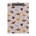 Seamless Dino Pattern A5 Acrylic Clipboard