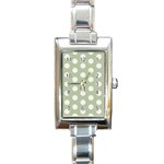 Polk Dots Seamless Pattern Rectangle Italian Charm Watch