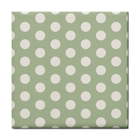 Polk Dots Seamless Pattern Tile Coaster from ArtsNow.com Front