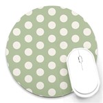 Polk Dots Seamless Pattern Round Mousepad