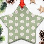 Polk Dots Seamless Pattern Ornament (Star)