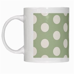 Polk Dots Seamless Pattern White Mug from ArtsNow.com Left