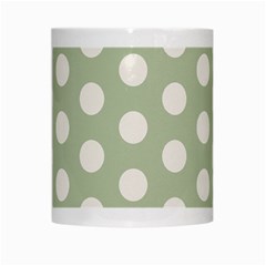 Polk Dots Seamless Pattern White Mug from ArtsNow.com Center