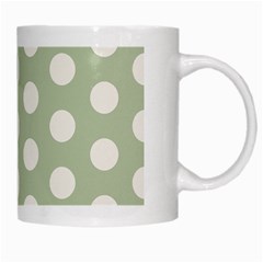 Polk Dots Seamless Pattern White Mug from ArtsNow.com Right