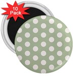 Polk Dots Seamless Pattern 3  Magnets (10 pack) 