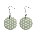 Polk Dots Seamless Pattern Mini Button Earrings