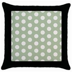 Polk Dots Seamless Pattern Throw Pillow Case (Black)