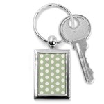 Polk Dots Seamless Pattern Key Chain (Rectangle)