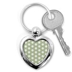 Polk Dots Seamless Pattern Key Chain (Heart)