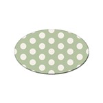 Polk Dots Seamless Pattern Sticker (Oval)