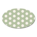 Polk Dots Seamless Pattern Oval Magnet