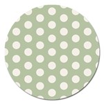 Polk Dots Seamless Pattern Magnet 5  (Round)