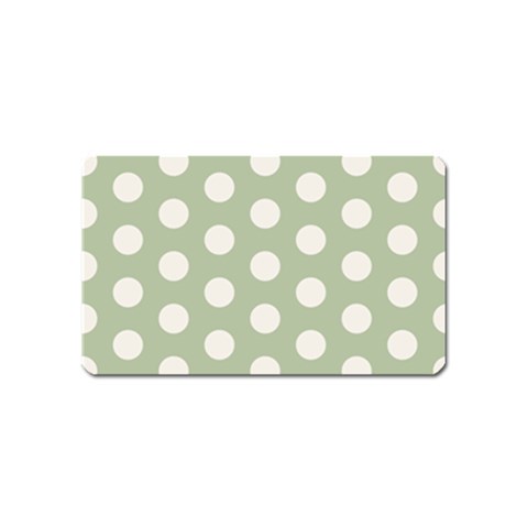 Polk Dots Seamless Pattern Magnet (Name Card) from ArtsNow.com Front