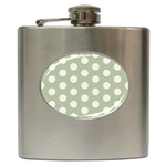 Polk Dots Seamless Pattern Hip Flask (6 oz)