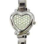 Polk Dots Seamless Pattern Heart Italian Charm Watch