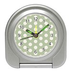 Polk Dots Seamless Pattern Travel Alarm Clock