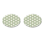 Polk Dots Seamless Pattern Cufflinks (Oval)