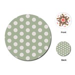 Polk Dots Seamless Pattern Playing Cards Single Design (Round)