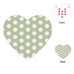 Polk Dots Seamless Pattern Playing Cards Single Design (Heart)