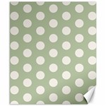 Polk Dots Seamless Pattern Canvas 8  x 10 