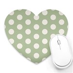 Polk Dots Seamless Pattern Heart Mousepad