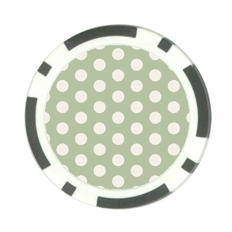 Polk Dots Seamless Pattern Poker Chip Card Guard from ArtsNow.com Front