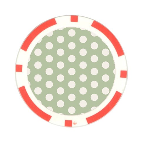 Polk Dots Seamless Pattern Poker Chip Card Guard from ArtsNow.com Front