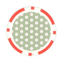 Polk Dots Seamless Pattern Poker Chip Card Guard from ArtsNow.com Front