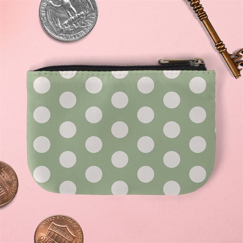 Polk Dots Seamless Pattern Mini Coin Purse from ArtsNow.com Back