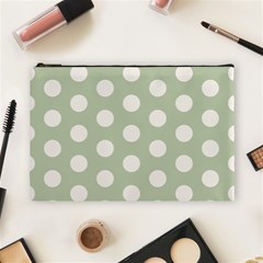 Polk Dots Seamless Pattern Cosmetic Bag (Large) from ArtsNow.com Front