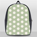 Polk Dots Seamless Pattern School Bag (Large)