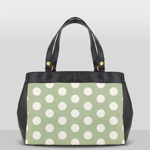 Polk Dots Seamless Pattern Oversize Office Handbag (2 Sides) from ArtsNow.com Back